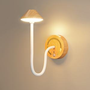 Lampe murale LED créative à détection corporelle pour chambre et salon - Lampe de chevet simple à chargement transfrontalier - Product Image 4