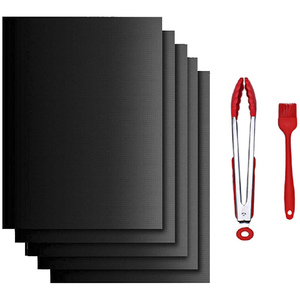Tapete para Barbacoa de Alta Calidad con Logotipo Personalizado, Accesorios para Parrilla, Precio Competitivo, Revestimientos para Horno de PTFE, Doble Cara, Impermeables y Antiadherentes - Product Image 1