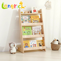 Étagère à livres et tableau de dessin en bois moderne pour enfants, pour salle de jeux, chambre à coucher, salle de classe Montessori, organisateur de rangement