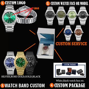 Reloj de Lujo de Acero Inoxidable para Hombre, Venta Caliente, Logotipo Personalizado, Cuarzo, Cuero, Clásico, Resistente al Agua, Diseño Ejecutivo, Venta al Por Mayor en China - Product Image 2