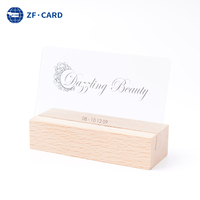 Fournisseur de cartes transparentes à impression personnalisée 85.5*54mm Iso14443A Business NFC 13.56mhz Pvc Card