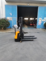 Vente flash - Chariot élévateur à fourches électrique - Capacité 1500 kg - Hauteur de levage 3 m/4,5 m - Mini avec déplaceur latéral hydraulique - Roues en PU