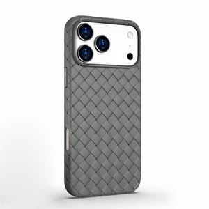 Funda de TPU Antigolpes con Diseño Tejido para iPhone 17 Air, Funda de Lujo para iPhone 16 Pro Max, Xr, X, 7, 8, 11, 12, 14, 15 - Product Image 2