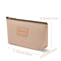 Sac de toilette imperméable en néoprène grande capacité, pochette de voyage portable personnalisée, trousse de maquillage en néoprène avec fermeture éclair pour femmes