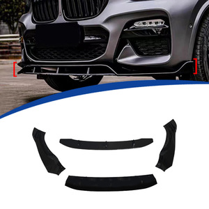 Divisor delantero para BMW X3 X4 G01 2017 2021 negro brillante diseño de 4 secciones - Product Image 1