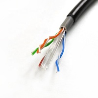 Kabel LAN Kecepatan Tinggi Cat6 Kabel Luar Ruangan 305m Box Ethernet Berisolasi PVC Konektor RJ45 Produk Komunikasi & Jaringan Lainnya