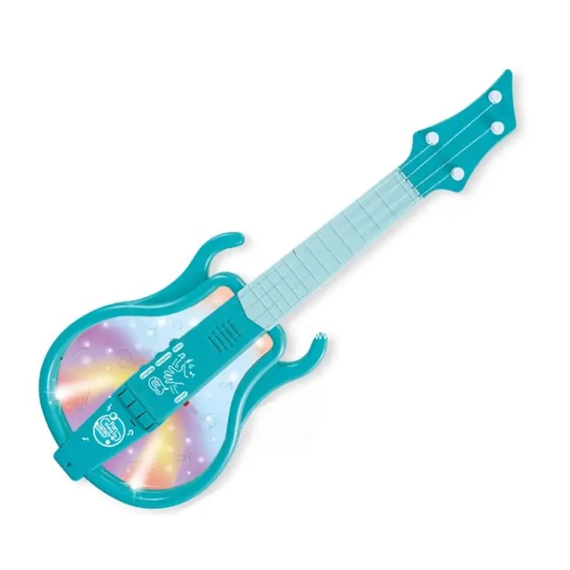 New Arrival Kids Electric Musical Instrument Plastic Toy Guitar With Light and Music