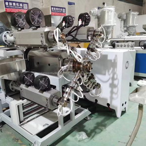 High Capacity <strong>Extruder</strong> <strong>Machine</strong> For Two Rattans One Mould Single-Screw Design PP PE Profiles Include Bearing Motor Gearbox - Product Image 2