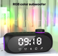 Elektronische wekker radio luidspreker RGB nachtlampje subwoofer draagbaar waterdicht batterij AirPlay draadloos voor plastic