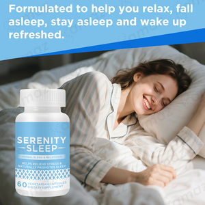 Capsule per il Sonno Serenity a Marchio Privato Amaz, Melatonina per Dormire Velocemente, Relax con Capsule Ma Melat - Product Image 5