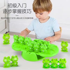 Juguete de balancín con forma de rana para niños, juego de lógica educativo de plástico para niños de 4 a 14 años, interacción entre padres e hijos - Product Image 3