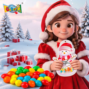 Caramelos Masticables Tipo Skittles, Proveedor Directo de Fábrica OEM, Sabor Personalizado, Marca Privada, Bolsa de 5g con Corte Especial Navideño para Venta al Por Mayor - Product Image 2