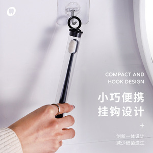 Cepillo de dientes de cerdas suaves, cerdas nano, diseño compacto con gancho para viaje, para protección de las encías - Product Image 1