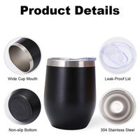 Mug isotherme à double paroi en acier inoxydable avec couvercle, isolation thermique 6-12 heures, personnalisable pour boissons chaudes/froides