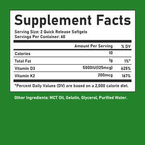 Integratore di Vitamina <span class=keywords><strong>K2</strong></span> <span class=keywords><strong>D3</strong></span> in Capsule Morbide OEM Etichetta Privata, <span class=keywords><strong>60</strong></span> Capsule di Vitamina <span class=keywords><strong>D3</strong></span> e Vitamina <span class=keywords><strong>K2</strong></span> per Ossa Sane - Product Image 6