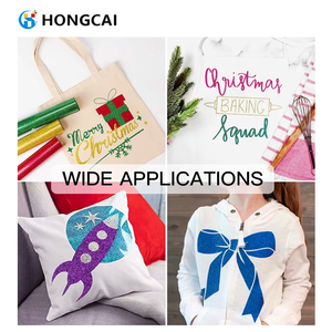 25*30cm/9.84*11.81in Film Vinyle Thermocollant à Paillettes Couleurs en Gros Usine Durable HTV pour Textile - Product Image 3