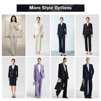 Costume formel noir pour femmes, imperméable, résistant à l'usure, léger, doux, anti-décoloration, col en V, vêtements pour femmes, uniforme quotidien