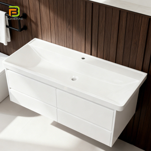 <span class=keywords><strong>Lavabo</strong></span> Rettangolare di Lusso per Hotel, Lavandino da Appoggio in Ceramica con Foro Singolo per Mobile Bagno - Product Image 1