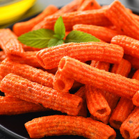 Exotische Snack Koreaanse Gepofte Snack Kimchi Smaak/Gebakken Kip Smaak Gebakken Rijstwafel Reepjes 100G