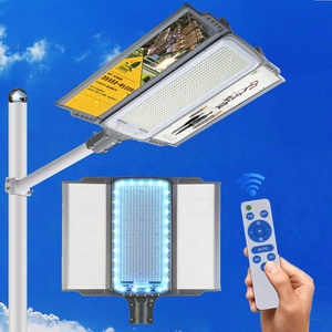 Lumière publicitaire solaire intelligente RGB 600W à changement de couleur avec télécommande pour parking extérieur et éclairage solaire intelligent - Product Image 1