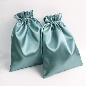 Bolsa para el pelo con bolsillo para ropa interior, forrada de satén, elegante, pequeña, para guardar accesorios, con cierre de cordón, ecológica, 20x30cm, regalo - Product Image 5