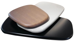 Tavolino da <span class=keywords><strong>Caffè</strong></span> Moderno Girevole con Specchio, Design Retrò di Lusso per Soggiorno, Creativo e Irregolare in Legno - Product Image 2