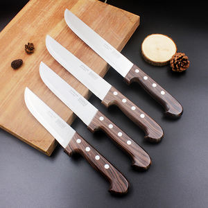 مصنع الصين سكين الشيف الفولاذ المقاوم للصدأ مع مقبض طلاء الخشب الحبوب سكين المطبخ نوعية جيدة تقطيع اللحم سكين - Product Image 3