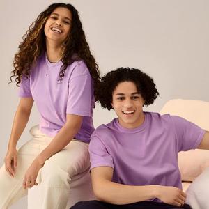 Camiseta de Algodón Peinado Grueso Personalizada para Hombre, Venta al por Mayor, Camiseta Lisa Informal de Alta Calidad, Impresión de Logotipo Personalizado - Product Image 1