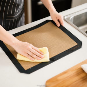 Tapis <span class=keywords><strong>de</strong></span> pétrissage <span class=keywords><strong>de</strong></span> cuisson et <span class=keywords><strong>de</strong></span> pâtisserie XR Premium 30x40cm <span class=keywords><strong>feuille</strong></span> <span class=keywords><strong>de</strong></span> tapis <span class=keywords><strong>de</strong></span> cuisson en silicone réutilisable <span class=keywords><strong>de</strong></span> qualité alimentaire antiadhésive résistant à la chaleur pour four - Product Image 3