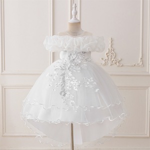 Robe de princesse pour filles, style festival, en dentelle et tulle fluide, personnalisable, pour les fêtes d'enfants, les anniversaires, les carnavals - Product Image 2