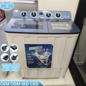 Lave-<span class=keywords><strong>linge</strong></span> semi-automatique à double cuve OEM 20 kg, équipement de lavage pour la maison, grandes apparences électroménagères - Product Image 1