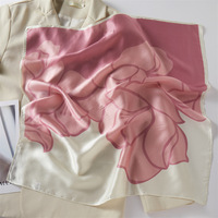 Écharpe en soie de luxe, artisanat de fabrication artisanale, soie pure, foulard pour la tête, impression de motifs personnalisés, vente en gros pour les fournisseurs de boutiques de marques
