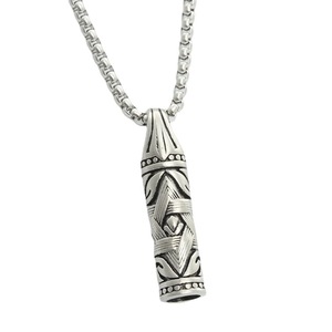 Yunnique-collar con colgante geométrico de acero inoxidable para hombre, estilo Punk, forma de estrella, acabado pulido - Product Image 4