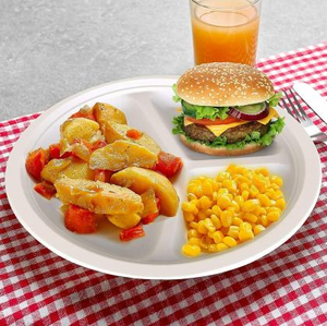 100% compostable phân hủy sinh học dùng một lần hình chữ nhật Nâu bã mía Bìa tấm với dập nổi cho Sushi bao bì - Product Image 6