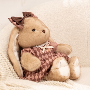Chocolat <span class=keywords><strong>Mochi</strong></span> lapin animaux en <span class=keywords><strong>peluche</strong></span> fabricant de jouets en <span class=keywords><strong>peluche</strong></span> bébé jouets cadeaux d'anniversaire lit oreillers jouets de coucher - Product Image 3