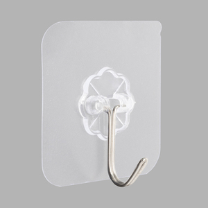 High Quality Transparent Adhesive <strong>Wall</strong> <strong>Hook</strong> Heavy Duty <strong>Wall</strong> <strong>Hooks</strong> for Hanging for Office Home Factory Wholesale Clothes Hangers - Product Image 1