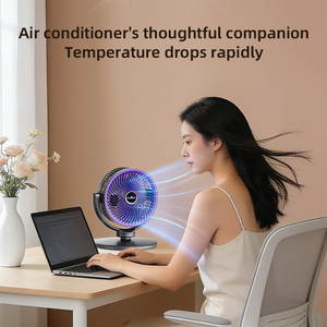 Low Noise Rechargeable Battery Operated Outdoor & Home Use Dual-Purpose Oscillating <b>Standing</b> Floor <b>Fan</b> With Adjustable Height Me - Product Image 6