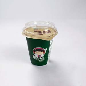 Conteneur d'emballage en plastique de 330Ml, <span class=keywords><strong>Pot</strong></span> de <span class=keywords><strong>yaourt</strong></span>, gel PP, avec couvercle et cuillère - Product Image 5