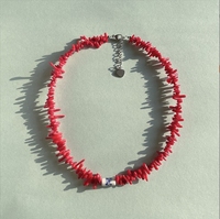 2025 printemps nouvelle mode unisexe mignon Style en céramique collier lien chaîne naturel corail en forme de perle fleur Personalidade tout