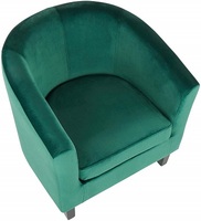 Meubles d'intérieur modernes, velours, velours, vert émeraude, canapé simple rembourré