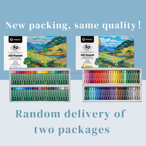 Set di <span class=keywords><strong>Pastelli</strong></span> a Olio Artecho 50 Colori Sottili 8x60mm, Colori Vivaci, Divertenti, Carini, Non Tossici, Sicuri e Lisci per Set di Pittura - Product Image 2