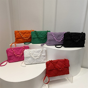 New Arrival Women's Crossbody Bag Single <b>Strap</b> Elegant All-Match Fashionable Colorblock All-<b>Shoulder</b> Texture Handheld Tanjing - Product Image 4
