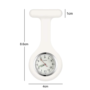 Montre infirmière personnalisée en silicone avec épingle – Montre de poche médicale à clipser pour infirmières, étudiants, promotions en matière de santé - Product Image 3