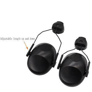 新しい戦術狩猟用ABS製再利用可能折りたたみ式コンパクト防音射撃用イヤーマフ、FASTヘルメットに適合 - Product Image 5