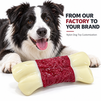 Jouet à mâcher pour chien en nylon rigide non toxique, en forme d'os, pour l'hygiène buccale et la dentition, idéal pour les chiens agressifs, notamment les Berger Allemands.