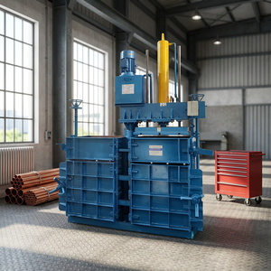Presse à balles de ferraille de 40 tonnes, haute productivité, en acier au carbone, motorisée - Product Image 3