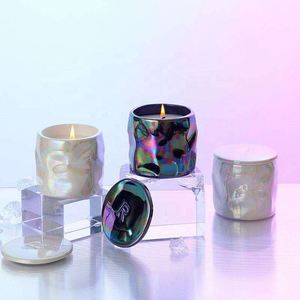 CWM Custom Private Label Luxurious Aromatherapy Soybean Wax Candle Handmade Pearl Glaze Ceramic Wedding <b>Cup</b> Holiday Home Decor - Product Image 1