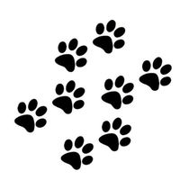 Autocollant en vinyle pour voiture, motif empreinte de patte d'animal avec cœur, pour fenêtre ou pare-chocs, pour chien ou chat