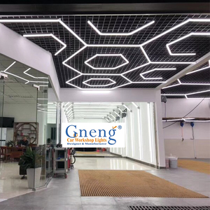 Lumière de détail hexagonale <span class=keywords><strong>LED</strong></span> de haute qualité 100-240V, éclairage de garage hexagonal, longue durée de vie, lampe d'atelier automobile pour lampe de garage - Product Image 4