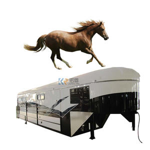 Remorque de transport de chevaux de luxe à col de cygne pour 3 chevaux, avec logement, cuisine, remorque flottante pour chevaux, norme australienne - Product Image 6